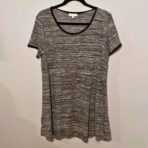 Love, Fire • Black & Grey Marled T-Shirt Dress | Size L**​